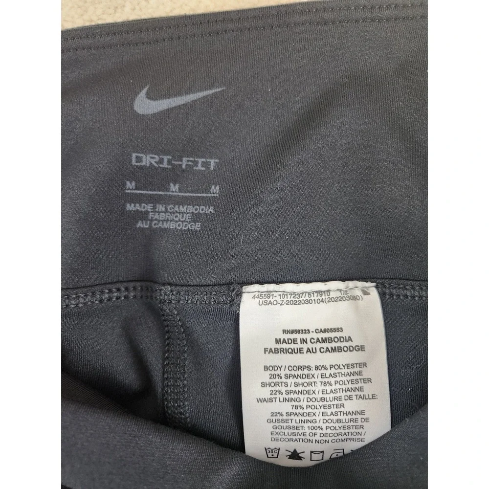 Women's Nike Dri-fit Golf/Tennis Skort Black & White Size Medium